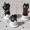 Cat Cafe Coffee Styling Blind Box Transparent Funny Posture Model Christmas Action Figure