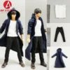 1/12 Scale Male Windbreaker Wind Coat Vest Pants Clothes Accessory Model Fit Set