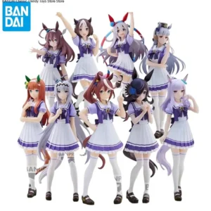 Genuine Bandai Umamusume Pretty Derby Kitasan Black Tokai Teio Tamamo Cross MR.C.B Anime Action Figures Model Toys Gift for Kids