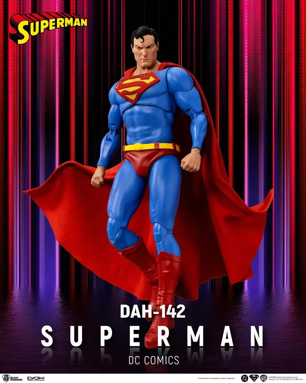 8Inch Original DC Beast Kingdom DAH-140 Green Lantern 141 The Flash 142 Superman 143 Batman Action Figures Collection Gift Toys - Image 3