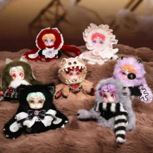 Genuine Ossia Soft Pricks Series Blind Box Kawaii Vinyl Face Doll Bag Pendant Figure Desktop Decor Mystery Box Toys Girl Gift