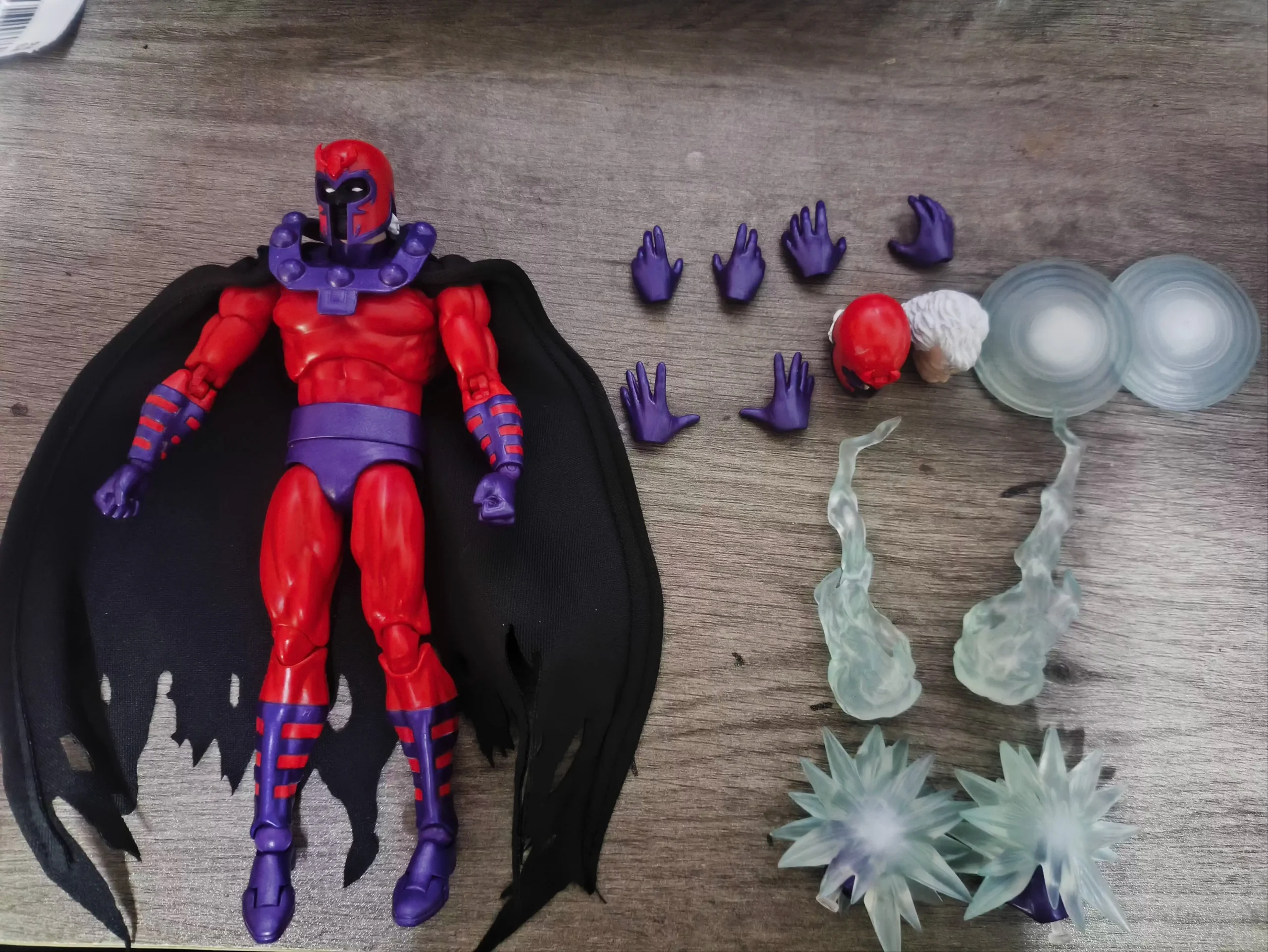 In Stock Mafex Anime Figures X-Men Magneto Figure Toy 3 Heads Action Figure Boys Collection Model Desk Decorat Ornament Gift Toy - Image 3