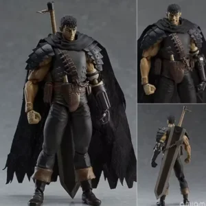 Figma 359 Articulated Action Figure Guts Berserk Black Swordsman Ver Repainted Version Collectible Anime Model For Anime Fans