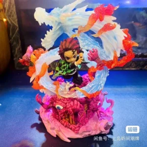 Original Demon Slayer Figure Gk G5 Kamado Tanjirou Infinite Train Sd Statue Kimetsu No Yaiba Pvc Action Figurine Model Ornaments
