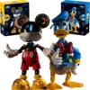 Disney Sluban Pleyerid Mickey Donald Duck Model Statue Assembly Desktop Christmas