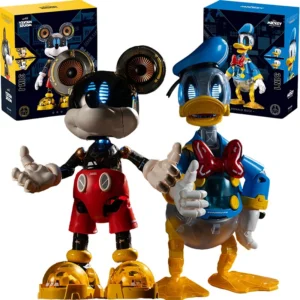 Original Disney Sluban Pleyerid Mickey Donald Duck Anime Figure Model Statue Assembly Toys Desktop Ornament Christmas Gifts