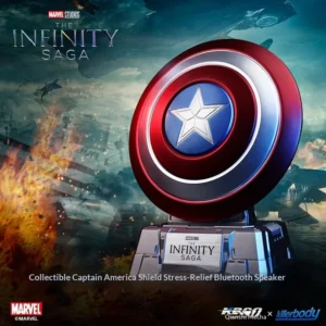 Authentic Marvel Hero Captain America Shield Stress Relief Magnetic Absorption Bluetooth Speaker New Arrival Toy Collectible