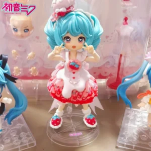 In Stock Blokees Miku Qi Yu Ji Limited Elevator Card Let'S Have Strawberry Cake With Miku Movable Figure Collection Model Toys