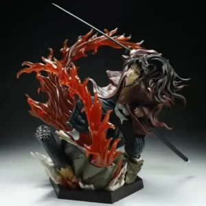 30cm Demo Slaye Anime Figure Tsugikuni Yoriichi Peripheral Model Scene Statue Desktop Decorate Ornaments Birthday Gifts Toys