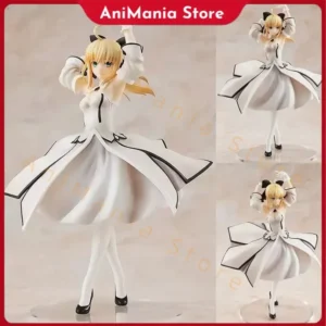 Anime Figure Poseable Doll Fate Stay Night Saber Altria Pendragon Model Toy Gift for Collectors Birthday
