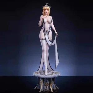 55cm Fate Grand Order Altria Pendragon Full Dress Anime Girl Figure Model Statue Boy Collection Desktop Decoration Ornament Toys