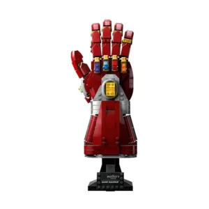 Avengers Endgame Iron Man Glove Bricks Red Nano Infinity Gauntlet Model Premium Assembled Collectible for Marvel Enthusiasts