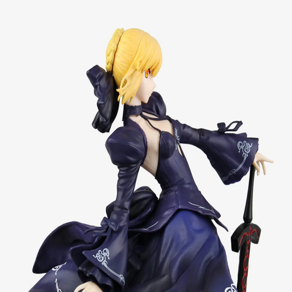 25CM Anime Gekijouban Fate/stay night Heaven's Feel Altria Pendragon Black Dress Up Saber Alter Model Toy Gift Action Figure PVC - Image 5