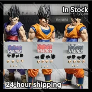 in stock HM Studio Son Gohan Head Sculpt Accessory Pack HM006 007 008 Super Dragon Ball Saiyan 2 Action Figure Accessories Toys
