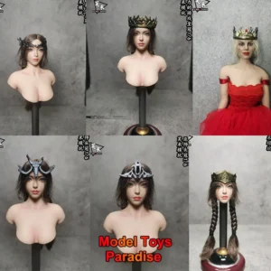 Different Styles 1/6 Women Soldier Wizard Elf Crown Catwoman Mask Model Accessories Fit 12''Action Figure Head Sculpt
