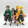 figma Anime Set - Zenitsu Agatsuma Kamado Tanjiro Nezuko & Kyojuro Rengoku Action Figure