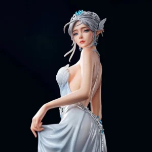 Ice Princess Hai Qinyan Ghost Blade Anime Figure Model Looking Back Statue Collector Art Display Gifts Action Toy Collectible