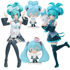 IN stock Sexy Girl Hatsune Miku Anime Figure Fashion Subclture Miku Action Figure Christmas Gift PVC Collection Model Doll Toys