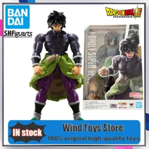 Original BANDAI S.H.Figuarts Broly Superhero Dragon Ball Black Hair in Stock Anime Collection Action Figures Model Toys