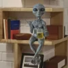 Alien Statue Beer Drinking Sculpture Resin Novelty Collectibles Funny for Adults Collectible Figure