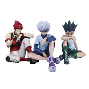 H×H Anime Figure Gon Freecss Killua Zoldyck Action Figure sitting pose Anime Hisoka Figure Statue Car Ornaments PVC Model Toys