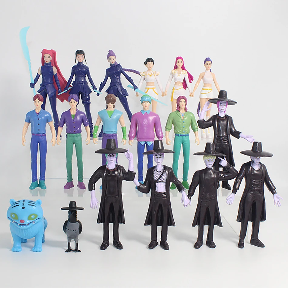 2026 K pop Demon Hunters Anime Figure Toys Cute PVC Movable Joints Action Figure Model Dolls Kids Birthday Decoration Toy Gifts - Image 6