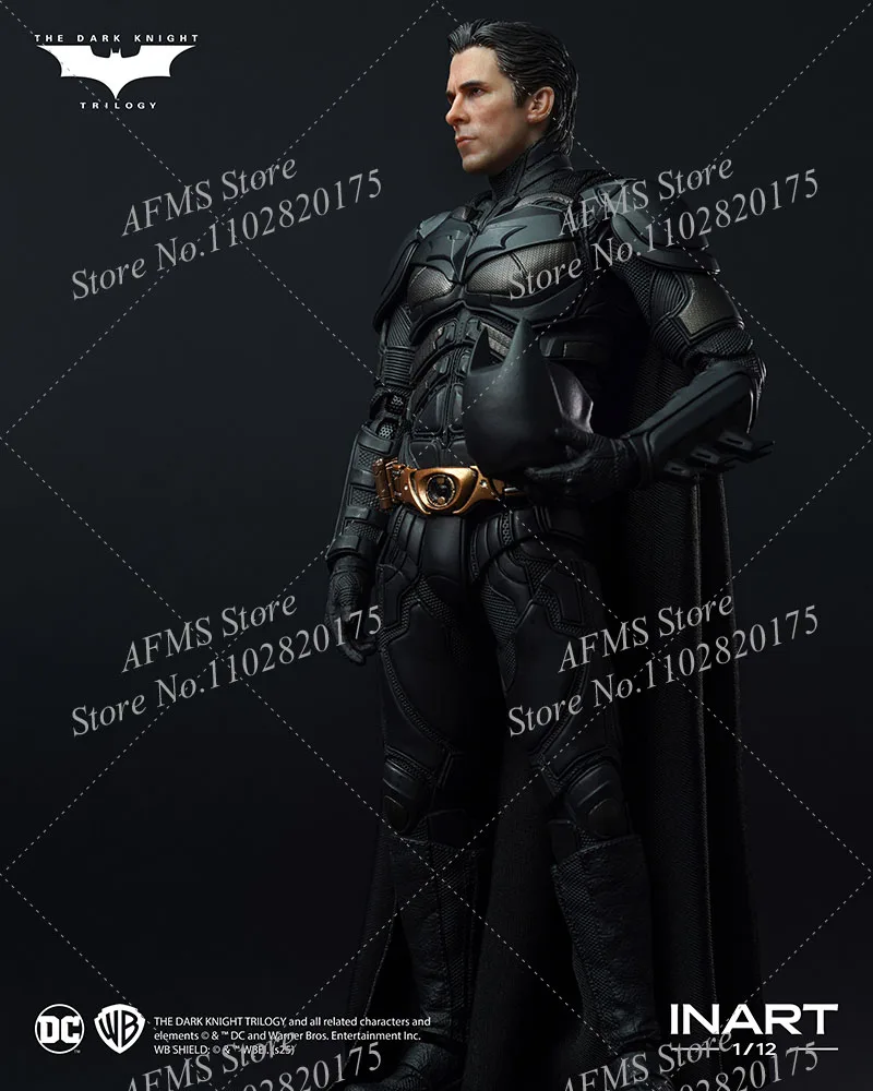 INART 1/12 Men Soldier Bat Hero Christian Bale The Dark Knight Rises Eternal Fight Hero 6Inch Action Figure Model Collection - Image 6