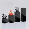 Black Acrylic Square Display Stands for Jewelry and Cosmetics Organizer Ring Holders,Photography Accessory