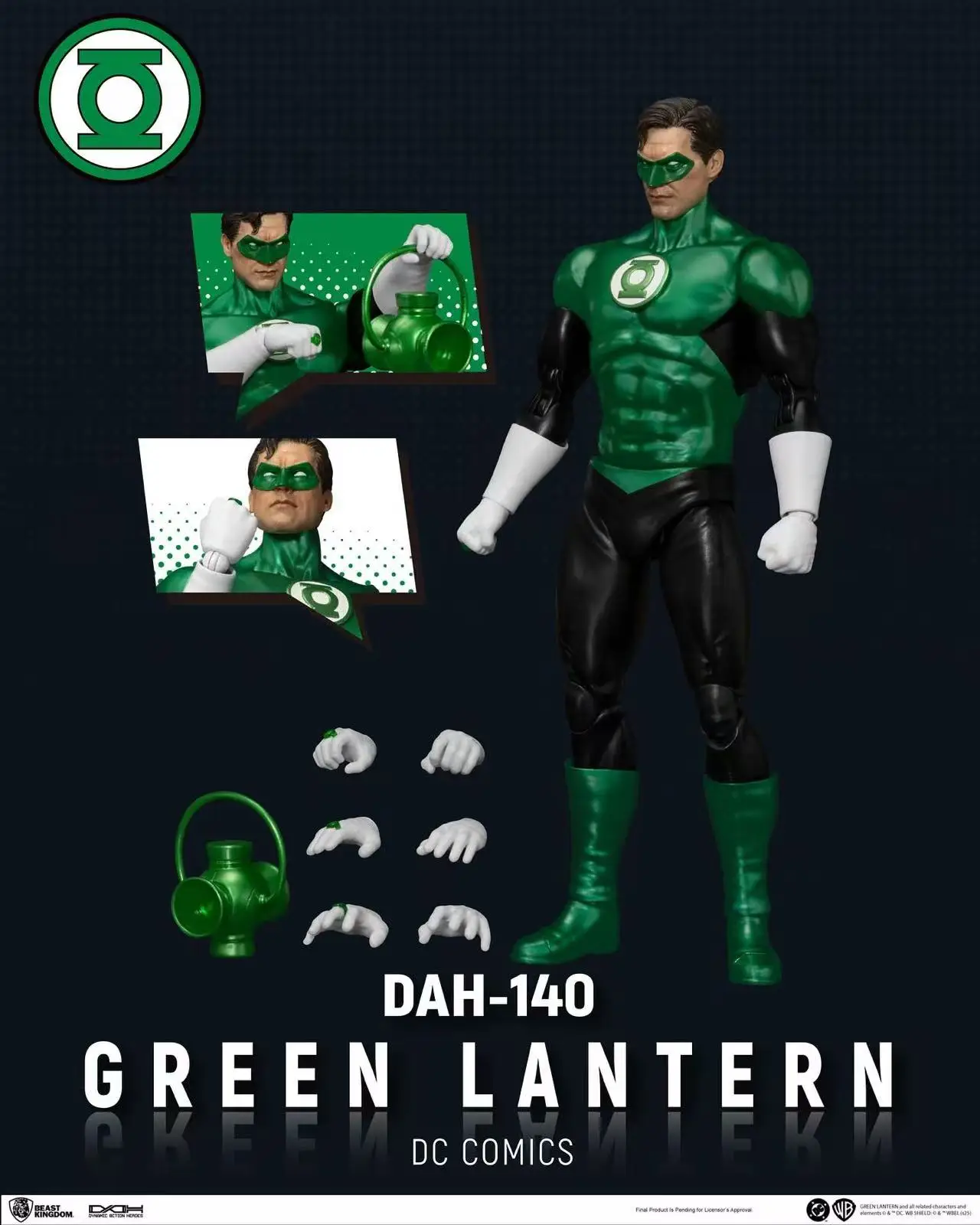 8Inch Original DC Beast Kingdom DAH-140 Green Lantern 141 The Flash 142 Superman 143 Batman Action Figures Collection Gift Toys - Image 8