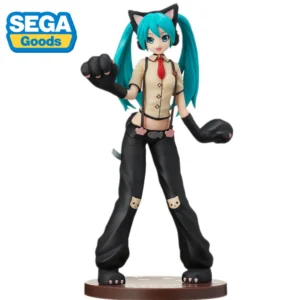 Original SEGA Anime Figure Hatsune Miku Project DIVA Arcade Future Tone SPM Figure Hatsune Miku Kitty Cat PVC Model Toys
