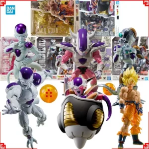 Bandai Authentic Dragon Ball Action Figure SHF Frieza Friza First Goku Saiyan High Poseability Collectibles Anime Figures Toys