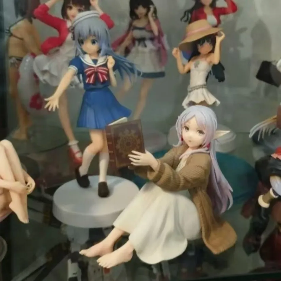 New 2025 frieren beyond the end of the journey anime figure frieren reading action collectible pvc models statue gifts - Image 2