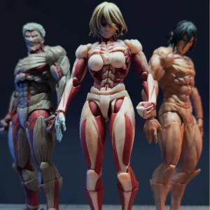 In Stock Attack On Titan Amazing Yamaguchi Revoltech Nr068 Female Titan Annie Leonhart Figure Gk Collection Model Toy Gift
