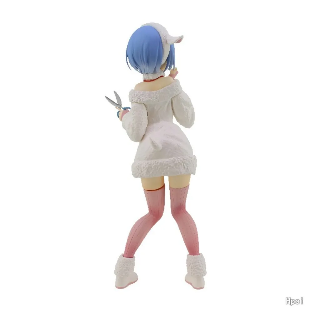 In Stock FuRyu Original Genuine Re: Life A Different World From Zero Rem Wolf and Seven Little Goats 21cm Model Figure Toys Gift - Image 5