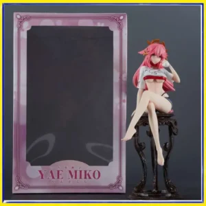 Premium Version Yae Miko Figure Anime Girl Game Character Statue Collectible Model Gift For Fans Display Decor PVC Toy