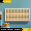 80 Grids for Hot Wheels Diecast Car Matchbox 1/64 Wood Display Shelf Collectible Figure