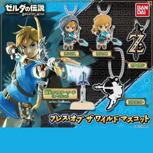 Bandai Original 5Pcs Gashapon The Legend of Zelda:Breath of The Wild Toys For Kids Gift Collectible Model Ornaments