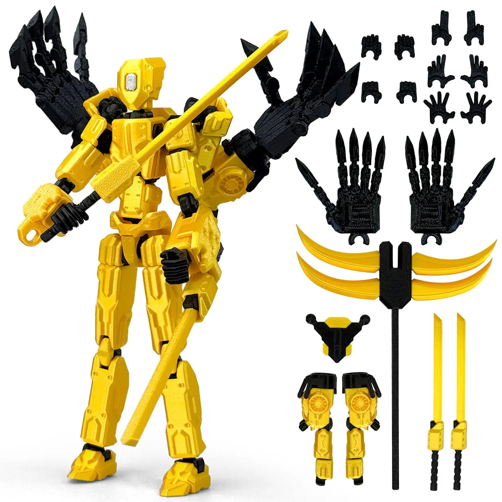 8Inch T13 Assembly Completed Action Figure,3D Printed Multi-Jointed Movable Toy Nova 13 Action Figures Desktop Decor for Game Lo - Image 10