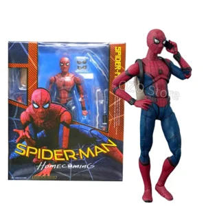 SHF Spider-Man Action Figure Model Anime Spiderman Homecoming Peter Parker Figurine PVC Collection Movable Toys for Gifts