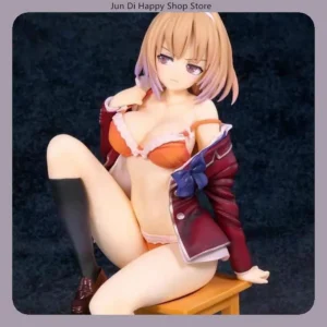 16cm Classroom Of The Elite Kikyou Kushida Sitting Anime Figure Model Statue Collection Desktop Decoration Ornament Fans Toys