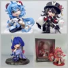Genshin Impact Chibi Ganyu Raiden Shogun Yae Miko Hutao Anime Collectible Figure