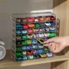 Contemporary Style Plastic Stand for Model Cars, Multi-Layer Transparent Storage Organizer Display Figure