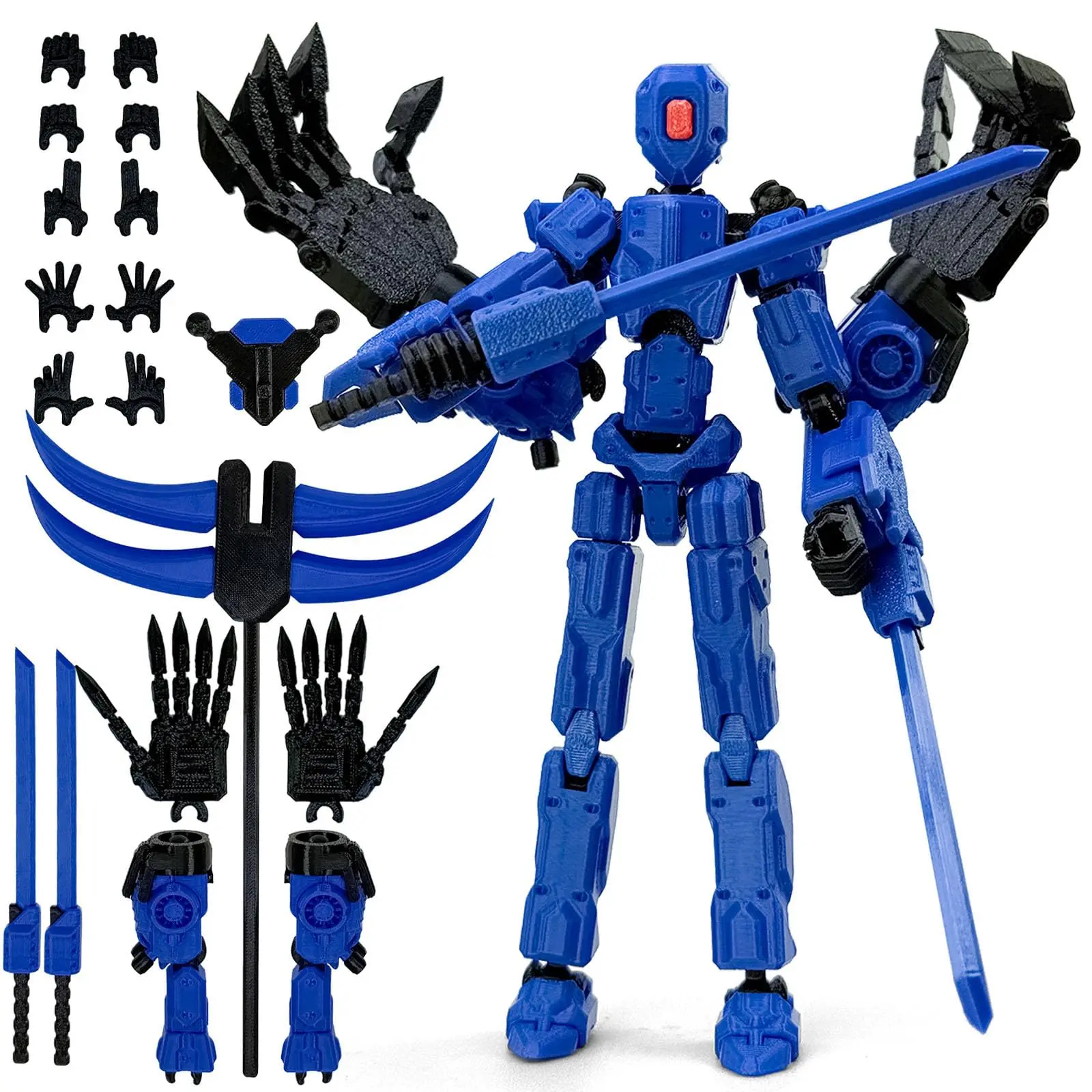 8Inch T13 Assembly Completed Action Figure,3D Printed Multi-Jointed Movable Toy Nova 13 Action Figures Desktop Decor for Game Lo - Image 7