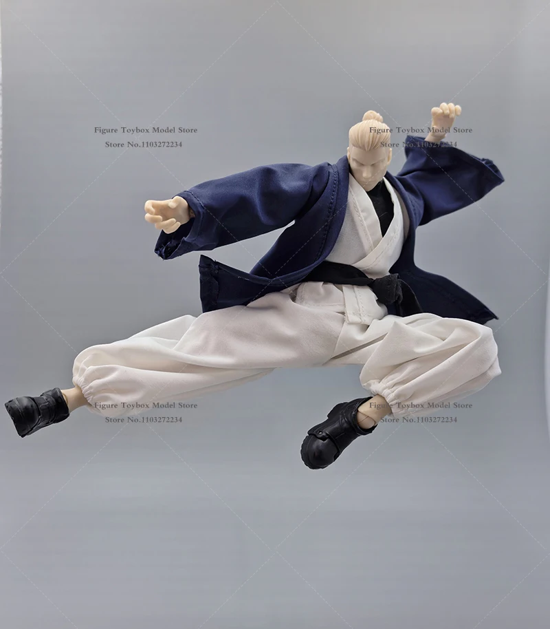 1/12 Man Action Figure Training Bloomers Loose Kung Fu Clothes Set Accessory For 6" Anime Gojo Man Romankey Body Decoration - Image 3