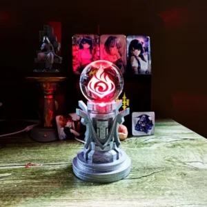 Anime Genshin Impact Night Light Cartoon Usb 7Color Night Lamp Kawaii Halloween Decor Lamp Bedroom Ambient Lighting Toy Gift