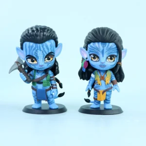 Popular New Q-version Avatar Water Road Figurine Trendy Cartoon Doll Car Figurine PVC Model Toy Blind Box Figurine