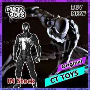 In Stock Mess Toys Spider Man Symbiote Black Suit Neighbor Scarlet Spider Spiderman Messtoys Anime Action Figure Gifts Toys
