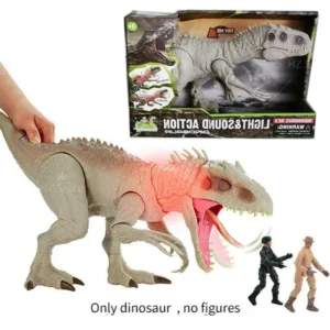 Jurassic-Park Electric Indominus Rex T Rex Dinosaur Toys with Light & Sound Effect Children's Toys for Kids Boys Birthday Gift