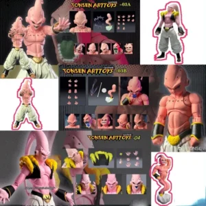 Dragon Ball Anime Action Figures Brinquedos, S.H.Figuarts, SHF, Malevolência Adolescente, Majin Buu, Conjunto De Headsculpt