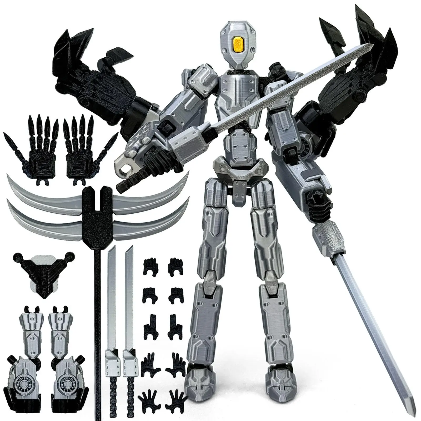8Inch T13 Assembly Completed Action Figure,3D Printed Multi-Jointed Movable Toy Nova 13 Action Figures Desktop Decor for Game Lo - Image 9
